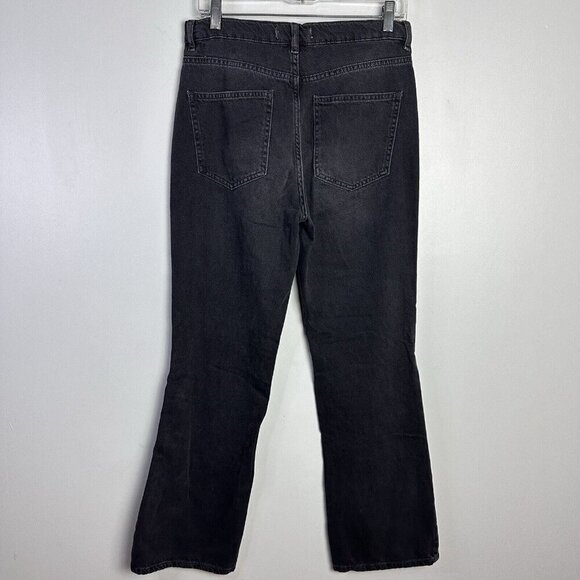 Free People We‎ the Free Button Fly Flare Jeans Womens Size 28 (28x30) Black - Picture 4 of 11